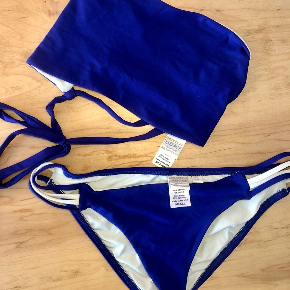 REVERSIBLE L SPACE BIKINI SET - Barely Worn!